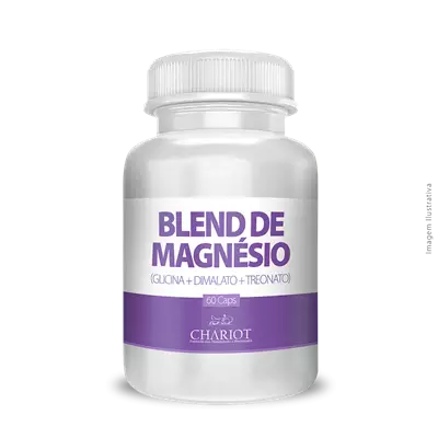 Blend de Magnésio (Glicina + Dimalato + Treonato) 60 Cápsulas