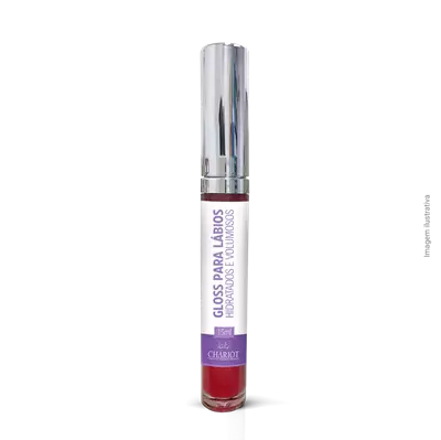 Gloss para lábios hidratados e volumosos 15ml