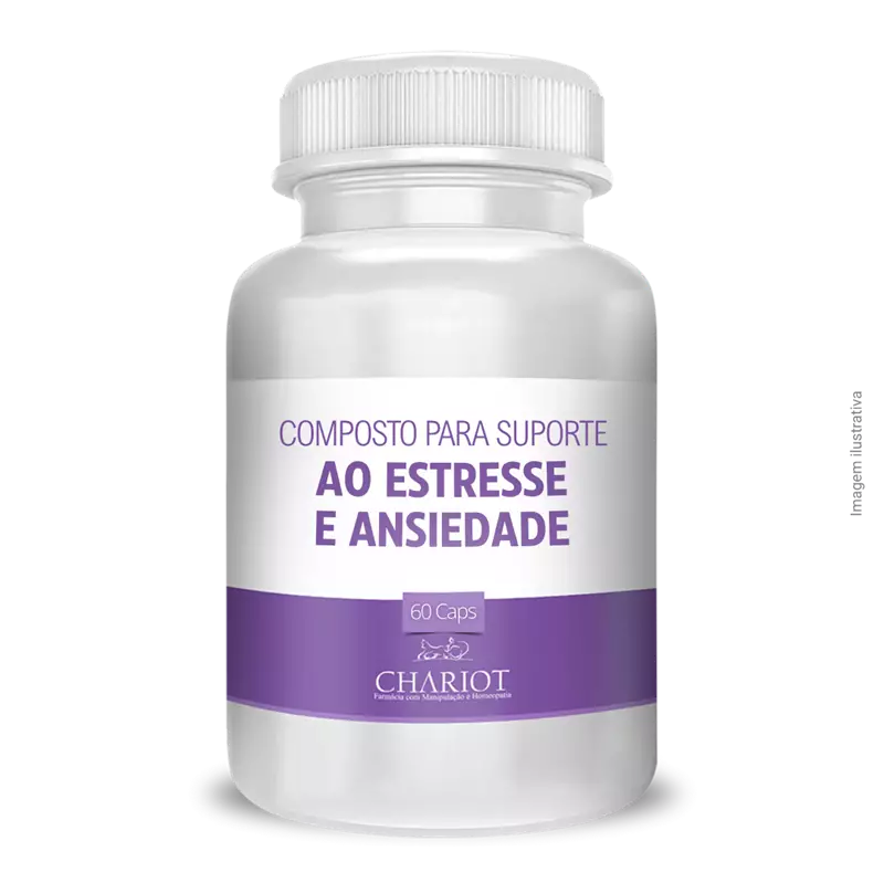 Composto para Suporte ao Estresse e Ansiedade  60 Cápsulas