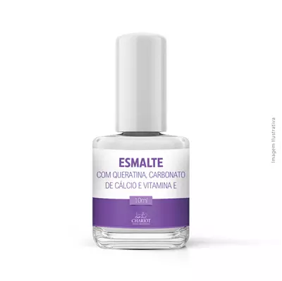  Esmalte com Queratina, Carbonato de Cálcio e Vitamina E 10ml