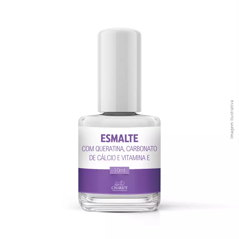  Esmalte com Queratina, Carbonato de Cálcio e Vitamina E 10ml