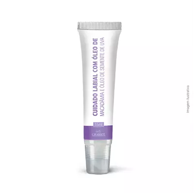 Cuidado labial com Óleo de Macadâmia e Óleo de Semente de Uva 15ml