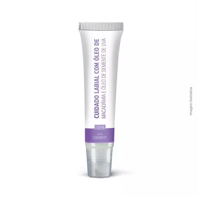 Cuidado labial com Óleo de Macadâmia e Óleo de Semente de Uva 15ml